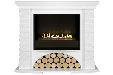 Биокамин в портале Firezo Village Белый, стандарт