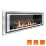 Биокамин встраиваемый SteelHeat LONG-D 1200 Small фото 4