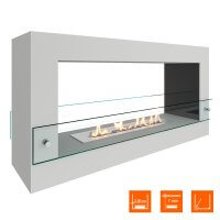 Биокамин SteelHeat FRAME ONE 900 белый