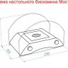 Биокамин Lux Fire Пушкинский мост S бронза фото 7