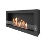 Биокамин SteelHeat WALL ONE 1100 LITE черный фото 2